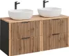 Doppelwaschtisch 120.6cm Gaia mit 2 Schubladen, Eichenoptik Produktbild-Vorschau 1