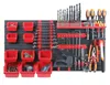 A wall-mounted tool organizer with various tools and storage bins. Anteprima dell’immagine prodotto