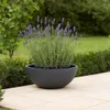 Okrúhly čierny plastový obal na kvety 40x16 cm Náhľad obrázku produktu 8