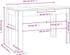 vidaXL Esstisch Sonoma-Eiche 120x60x76 cm Holzwerkstoff Produktbild-Vorschau 7