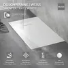 Brodzik LuxeBath 120x80cm Biały Bardzo płaski brodzik Podgląd zdjęcia produktu 2