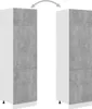 vidaXL Chłodzona szafka ścienna betonowo-szara 60x57x207 cm Podgląd zdjęcia produktu 3