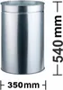 WESCO® Metall-Einsatzeimer verzinkt zu Pushboy 50 ltr. Produktbild-Vorschau 1