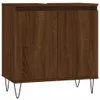 Badschrank Braun Eichen-Optik 58x33x60 cm Holzwerkstoff Produktbild-Vorschau 1
