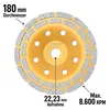 Diamantschleiftopf 180 mm Estrich Beton Stein doppelreihig Produktbild-Vorschau 9
