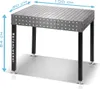 A welding table with dimensions indicated. Náhľad obrázku produktu