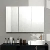 Armoire de salle de bain HOMCOM avec 3 portes miroir, Voir les images du produit 6