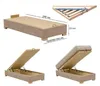 Continental Boxspring Bett Betten Polster Hoch Doppel Leder Produktbild-Vorschau 3