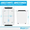 ATHLON TOOLS 4x 80 L Aufbewahrungsboxen mit Deckel - blau Produktbild-Vorschau 2