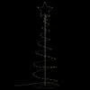 vidaXL LED Weihnachtsbaum 100 LEDs Warmweiß 150 cm Produktbild-Vorschau 6