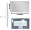 LED-Badspiegel 100x70 cm, dimmbar, 3 Lichtfarben, Touchschalter, beschlagfrei Productafbeelding-voorbeeld