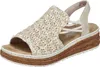 Rieker Damen Keil-Sandaletten Beige Voir les images du produit 19