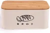Theo&Cleo Brotkasten aus Metall mit Bambus Deckel 30cm * Produktbild-Vorschau 1