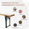 TexDeko Bierbankauflage 220x25x4cm mit Reißverschluss Weiß Produktbild-Vorschau 6