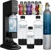A product shot of a SpinelSoda water carbonator with accessories and flavorings. Náhled obrázku produktu
