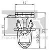 Spinka Listwy Progu, Klips Mocujacy Audi, Seat, Skoda Podgląd zdjęcia produktu 2