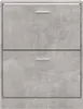 vidaXL Skriňa na topánky Concrete Grey 59x17x81 cm Drevo Náhľad obrázku produktu 5