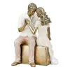 Gilde Figuur, set van twee, "Omhelzing", polyresin, crème, Productafbeelding-voorbeeld 1
