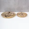 2er Set Teller Holz Ø22-30cm Mango Natur Braun Muster Produktbild-Vorschau 3