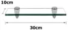Peviasot Glasregal 30 x 10 cm mit Halterungen, Klarglas Produktbild-Vorschau 2