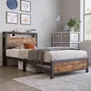 OKWISH Lit avec rangement 90x200 - Lit Simple Cadre de Lit Voir les images du produit 5
