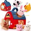 Baby Spielzeug 1-12 Monate, Plüsch-Bauernhoftiere, Produktbild-Vorschau 1