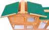 Close-up view of the roof and upper section of a wooden animal hutch. Náhled obrázku produktu