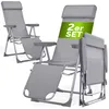 CASARIA® Set da 2 Sedie da Giardino Sdraio Reclinabile 7 Anteprima dell’immagine prodotto 12