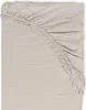 Musselin Spannbettlaken 58x110x8 Beige Produktbild-Vorschau 5