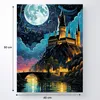 PEINTURE PAR NUMEROS AVEC CADRE Ecole de Poudlard de nuit Voir les images du produit 3