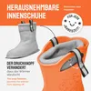 Damen federleichte EVA Gummistiefel Regenschuhe gefüttert Produktbild-Vorschau 3