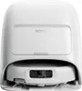A white robot vacuum cleaner is shown from the front, docked in its charging station. Anteprima dell’immagine prodotto