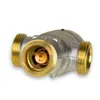A close-up studio shot of a thermostatic mixing valve. Podgląd zdjęcia produktu