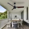 Deckenventilator, schwarz-braun, Timer, Fernbedienung, 132 Produktbild-Vorschau 5