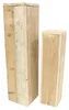 2x Dekosäule "Rustikal" aus recyceltem Holz, 60 + 79 cm Produktbild-Vorschau 3