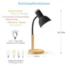 Schreibtischlampe LED Holz Design, verstellbarer Arm & Produktbild-Vorschau 2