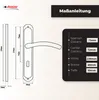 DOMINO Türgriff 72 Drückergarnitur BB-Buntbart Set | Produktbild-Vorschau 4