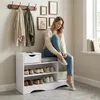 MYMAI Schuhbank mit Sitzkissen, 3 Aufbewahrungsfächern und Produktbild-Vorschau 6