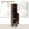 GOPLUS Badezimmerschrank schmal, Badschrank mit 3-stufig Produktbild-Vorschau 8