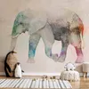 Vlies Fototapete - Painted Elephant 100x70 cm Tiere Produktbild-Vorschau 1