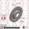 2x ZIMMERMANN 150.2961.20 Bremsscheibe Hinterachse Produktbild-Vorschau 1