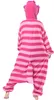 A person wearing a pink and light pink striped onesie. Produktbild-Vorschau