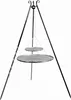 Schwenkgrill 180 cm - Doppelrost aus Rohstahl 70 cm + 40 cm Produktbild-Vorschau 1
