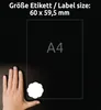 Avery 5085, Biela, Samolepiaci štítok, A4, Papája, Náhľad obrázku produktu 4