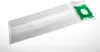 A vacuum cleaner bag with a green plastic connector is shown against a white background. Produktbild-Vorschau