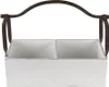 Clayre & Eef Korb 41x19x29 cm Weiß Holz Produktbild-Vorschau 3