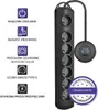 Qoltec 50171 Überspannungsschutz Schwarz 7 AC-Steckdose(n) Produktbild-Vorschau 4