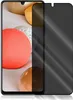A privacy screen protector is shown on top of a smartphone screen. Produktbild-Vorschau