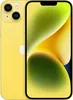 A yellow iPhone 14 Plus is shown from the front and back. Podgląd zdjęcia produktu
