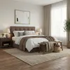 Polsterbett 140x200 cm mit Lattenrost, Doppelbett mit Produktbild-Vorschau 2